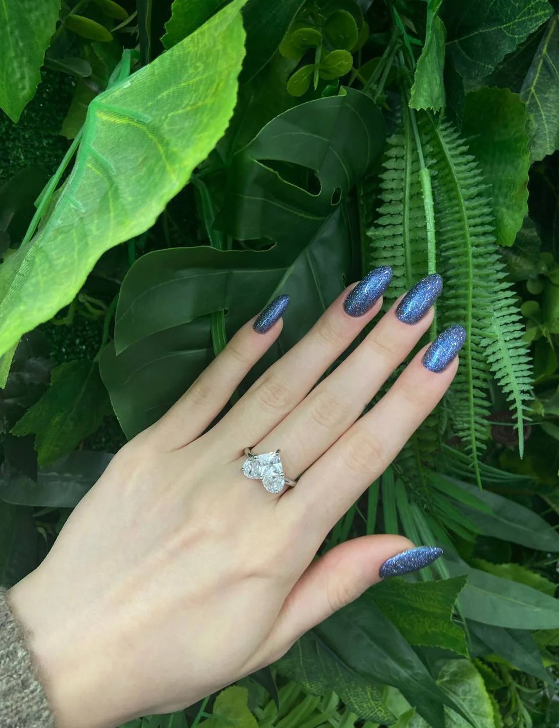 Синий глиттер