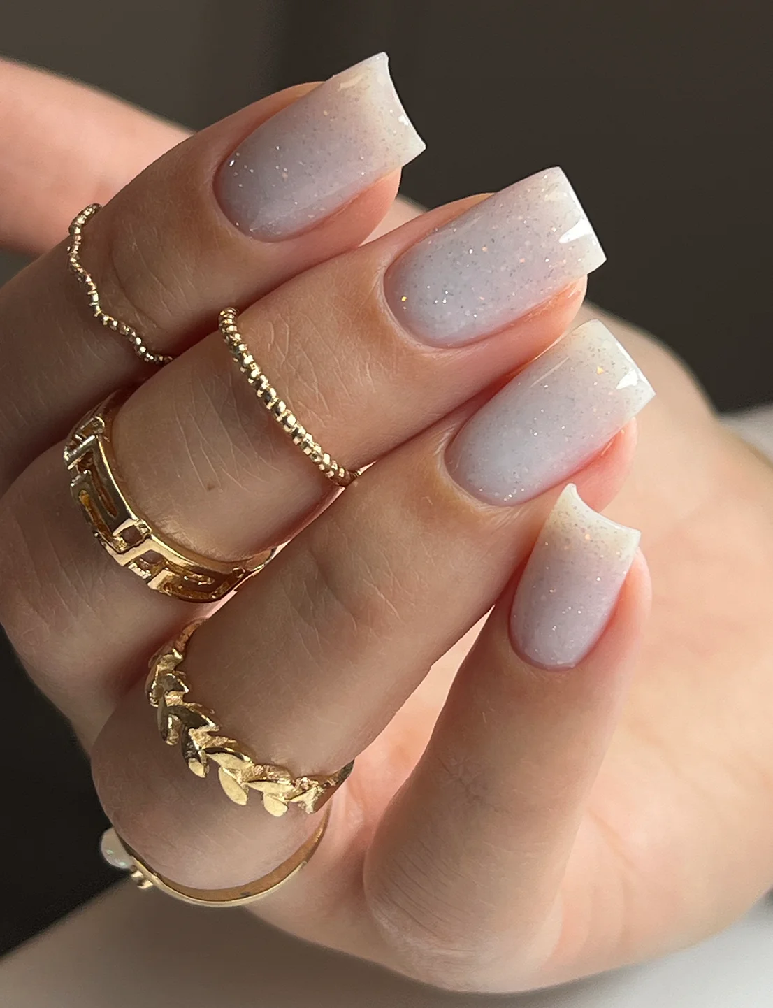 Молочный нюд с мелким шиммером