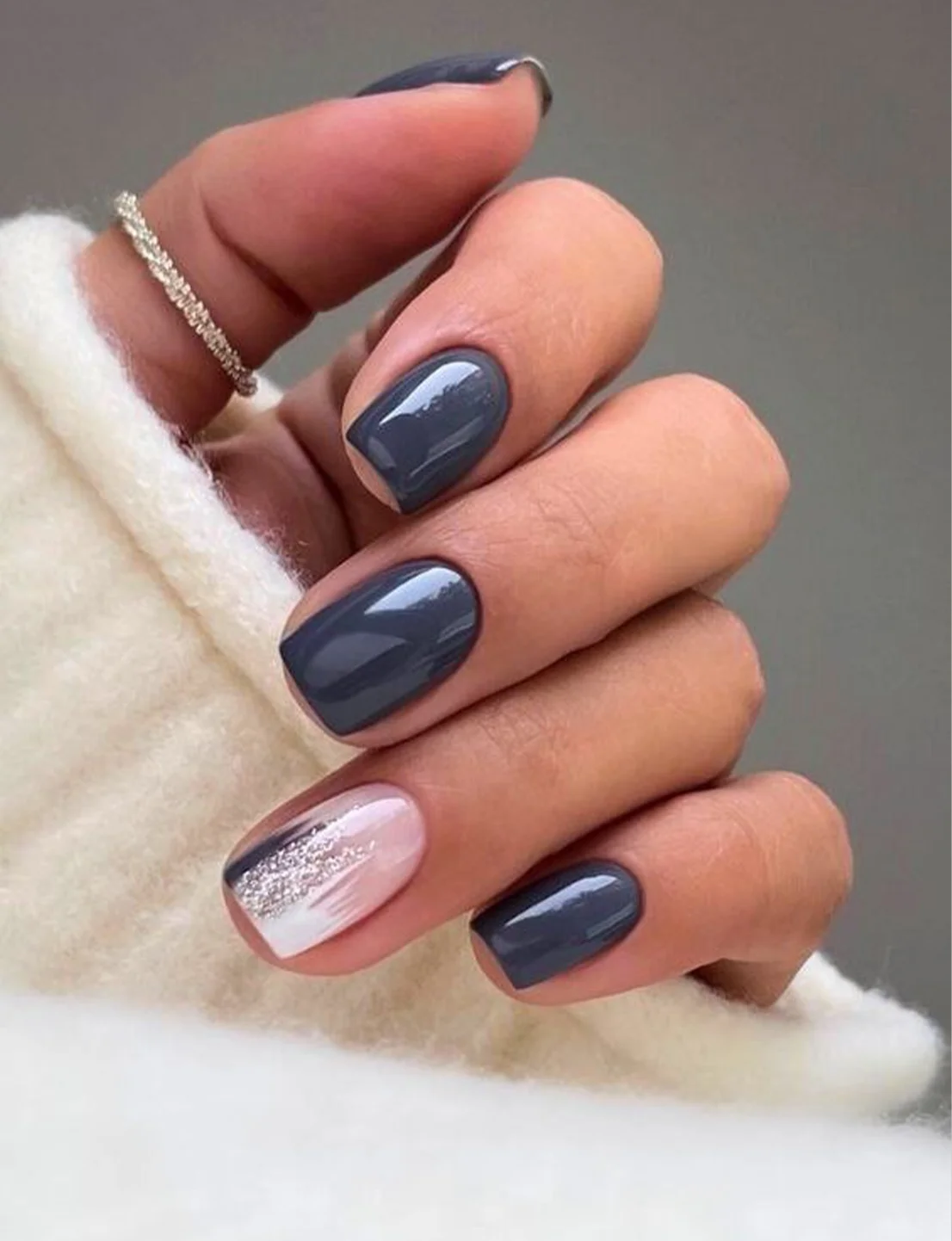 Серый с блёстками